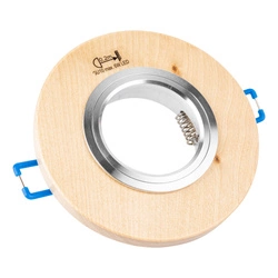 Okrągły Downlight Vitar Wood 1xGU10 Max.6W LED Drewno Brzozowe 2011160