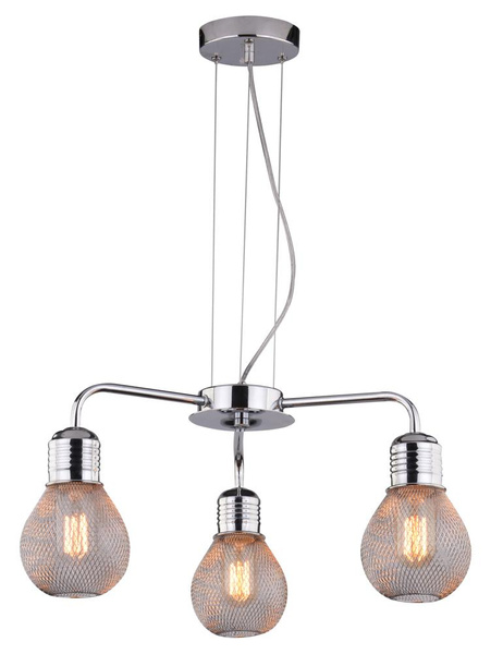 Lampa wisząca GLIVA 33-58539 chromowa 3x60W E27