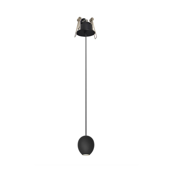 Azzardo OVUM 1 PENDANT DOWNLIGHT BLACK 3096