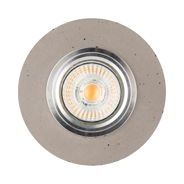 Vitar Round Lampa Sufitowa Incl.1xLED GU10 6W Szary/Chrom