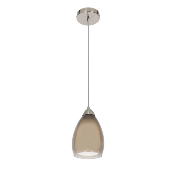 Lampa wisząca NIKI, chrom/dymiony, 1x40W E14