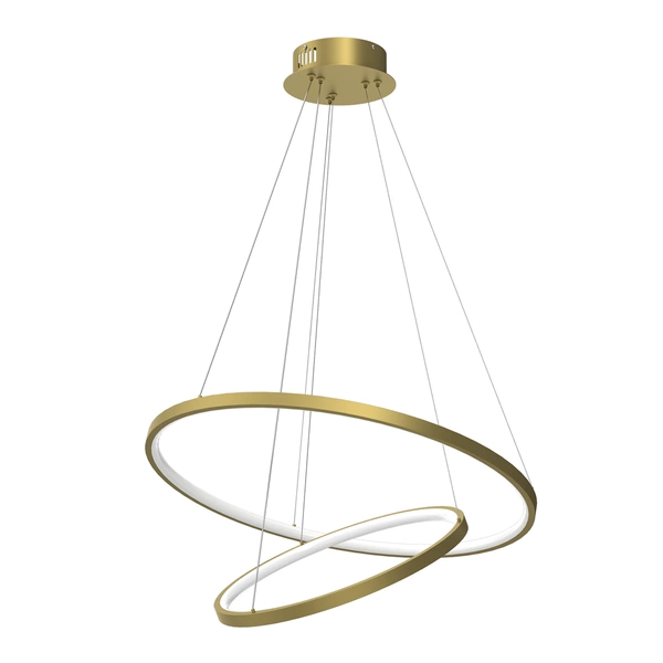 Designerska lampa wisząca ROTONDA GOLD 51W LED | Złota