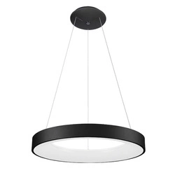 Lampa wisząca Giulia śr. 60cm 50W LED ciepła biel 3000K | czarny