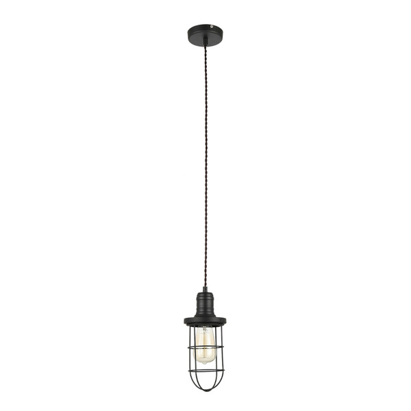 Lampa wisząca SYNTHIA śr. 12cm E27 | czarny