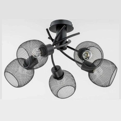 Lampa sufitowa ALFA WATSA CZARNA 5xE27 51cm | 25795