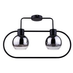 Lampa sufitowa plafon elipsa LINDA 2 PL czarny 31889