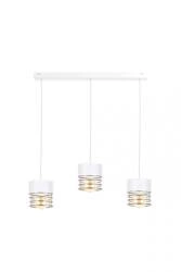 Lampa wisząca 3xE27 ROYAL WHITE/GOLD