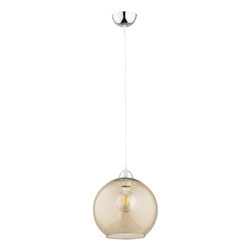 Lampa wisząca do salonu RICO E27 wys. 80cm | beżowy