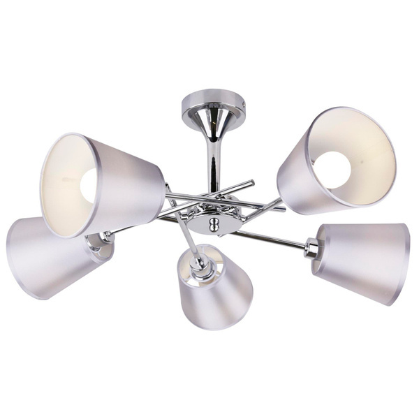 Lampa sufitowa VOX 35-70630 chromowa 5x40W E14 z regulacją położenia abażurów