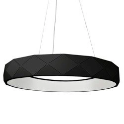 Lampa wisząca REUS LED czarna 60cm