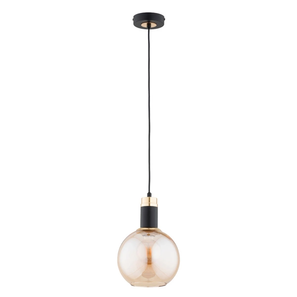 Lampa wisząca ALFA CELEST 200 ZŁOTA & CZARNA 1xE27 20cm | 61425