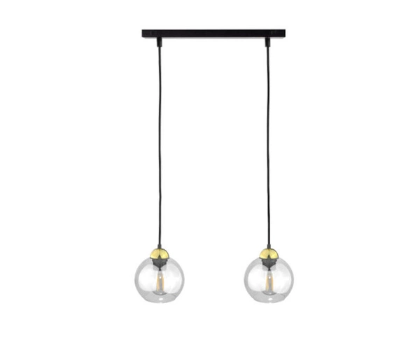 Lampa wisząca 2xE27 MIRAGE BLACK/GOLD