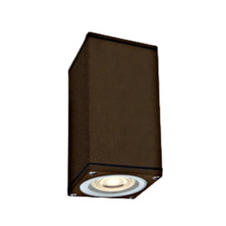 Zewnętrzna lampa sufitowa GARO III GU10 IP54 67426D/BR | Brązowa