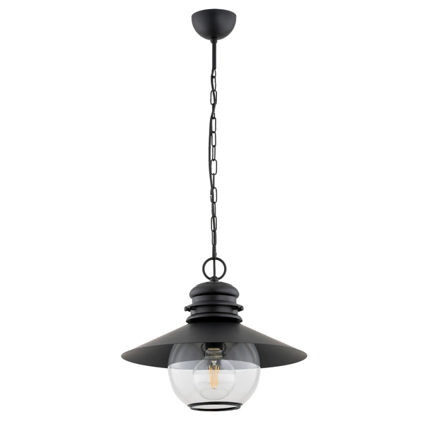 Lampa wisząca ALFA HOLLY CZARNA 1xE27 40cm | 61341