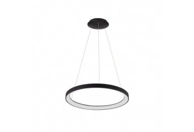 Lampa wisząca Italux Vico 58cm 48W LED barwa zmienna (CCT) | czarny