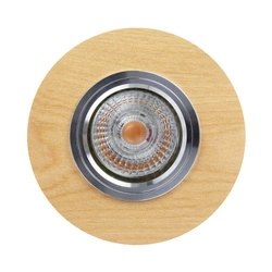 Vitar Wood Round Lampa Sufitowa Incl.1xLED GU10 6W Brzoza 2511160