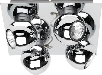 Lampa sufitowa Sergio w zestawie 4xGU10 Maks. 50W Chromowany metal