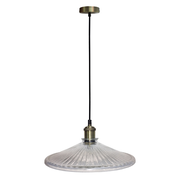 Lampa wisząca CHESTER LEDEA, 50101272, patynowy/bezbarwny, 1x40W E27