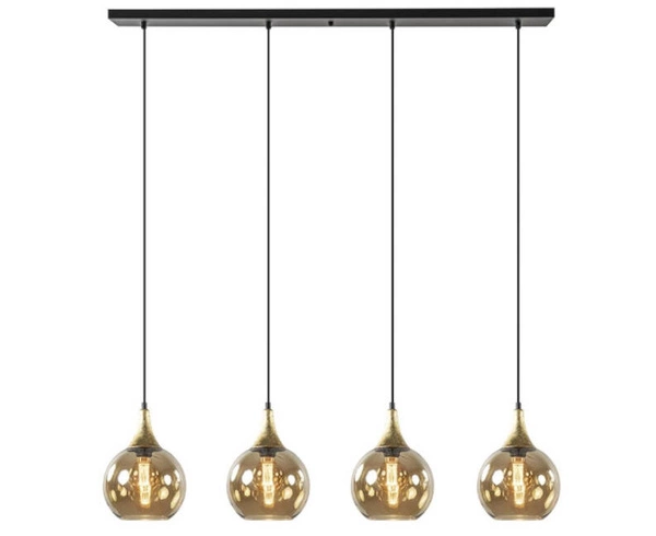 Lampa wisząca 4xE27 CALLISTO BLACK/GOLD