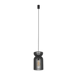 Lampa wisząca KYMI BLACK B szer. 16 cm E27 | czarny