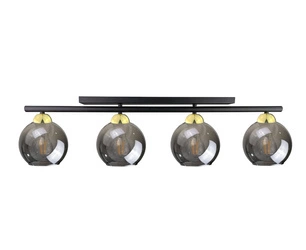 Lampa sufitowa 4xE27 MINOR BLACK/GOLD