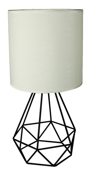 Lampa gabinetowa/stołowa/nocna GRAF 41-62925 czarno-biała 1x60W E27