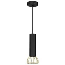 Lampa wisząca DANTE, MLP7248, czarny/złoty, 1x8W LED GU10