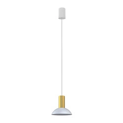 Lampa wisząca HERMANOS C szer. 15,5cm GU10 | biały/złoty 8037