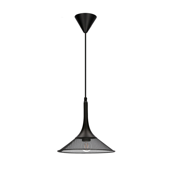 Lampa wisząca KIRUNA S LEDEA, 50101205, czarna, 1x40W E27