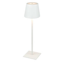 Lampa stołowa akumulatorowa ściemnialna TAZA WHITE CCT DIMM 3,5W 400lm IP54 | Biała