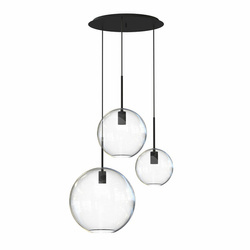 Lampa wisząca SPHERE III szer. 50cm 3xE27 | transparentny 7788