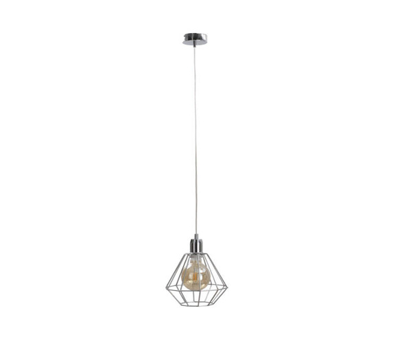 Lampa wisząca 1xE27 FOSKAL SILVER