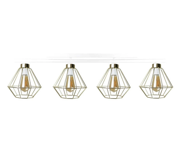 Lampa sufitowa 4xE27 FEBRIS WHITE/GOLD