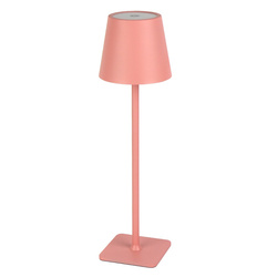 Lampa stołowa akumulatorowa ściemnialna TAZA CCT DIMM 3,5W 400lm IP54 | różówy