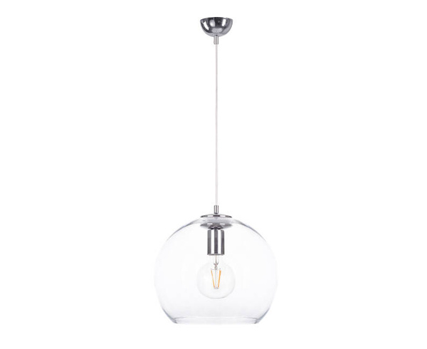 Lampa wisząca 1xE27 NOE SILVER