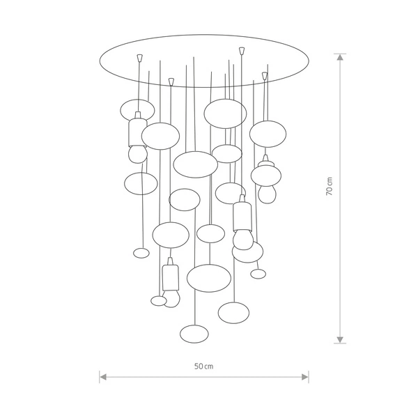 LAmpa wisząca sufitowa SALVA G 6845