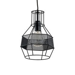 Lampa zwis klatka BLISTER czarna 20cm