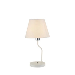 Lampa stołowa YORK LEDEA, 50501101, biała, 1x60W E14