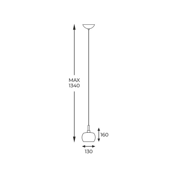 Lampa CRYSTAL 13 cm Zuma Line Kryształy