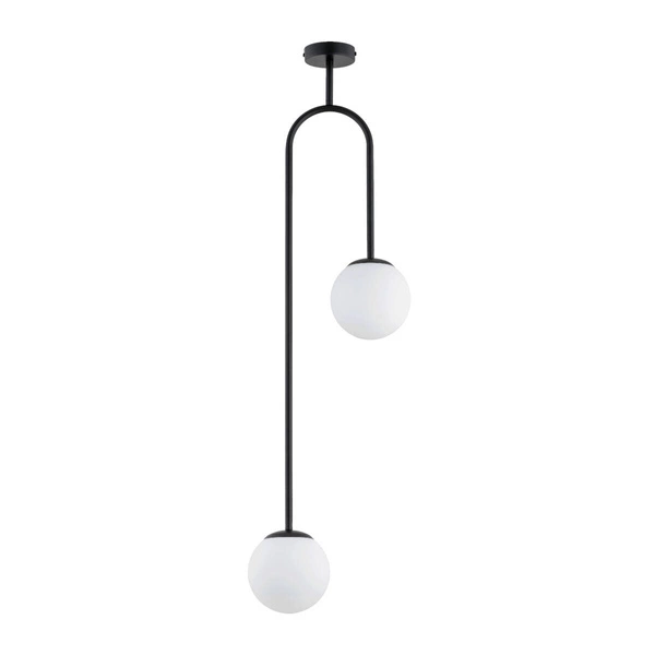 Lampa sufitowa ALFA VECTOR CZARNA 2xE14 33cm | 62448