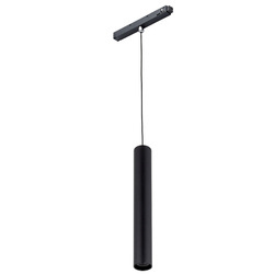 Lampa wisząca ROLLER LED śr. 4cm 9W 4000K do szynoprzewodów magnetycznych | czarny