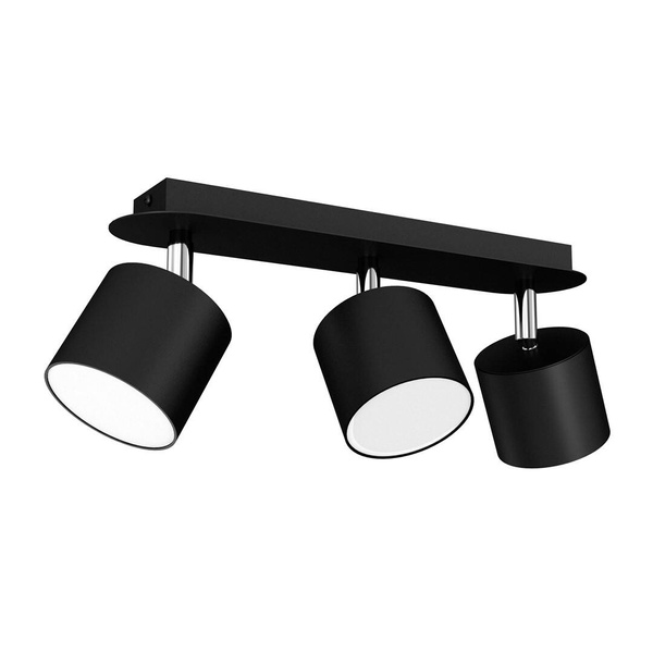 Lampa sufitowa DIXIE BLACK 3x GX53 szer. 34cm | czarny