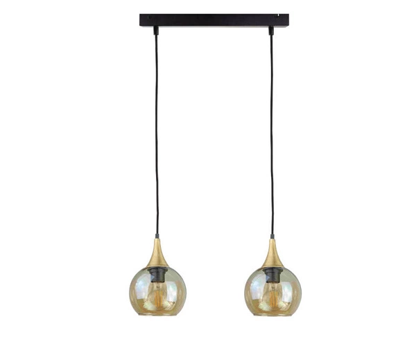 Lampa wisząca 2xE27 CALLISTO BLACK/GOLD