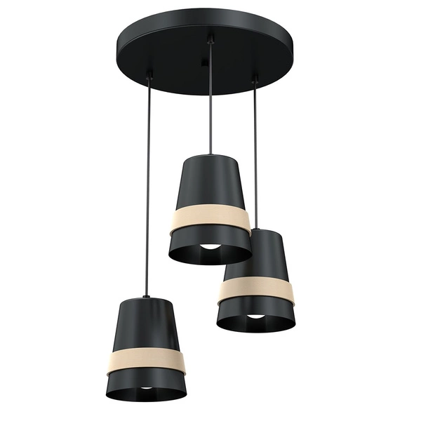 Lampa wisząca VENEZIA BLACK 3xE27