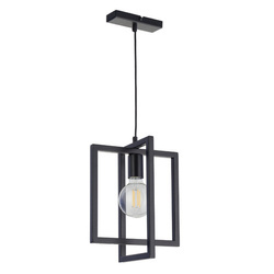 Nowoczesna lampa wisząca EDEN E27 60W szer. 26cm | czarny