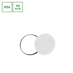 NYMPHEA BLACK & WHITE RINGS 18W CW 230V 115st IP54 FI250x52 BIAŁY/CZARNY OKRĄGŁA