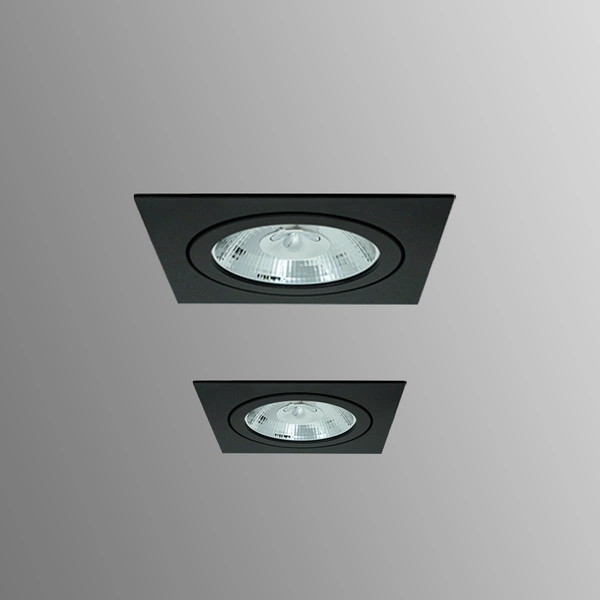 Oprawa wpuszczana oczko sufitowe CROSTI GAVI czarny szer. 15cm