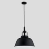Lampa wisząca ALFA ALCANTARA CZARNA 1xE27 41cm | 60244