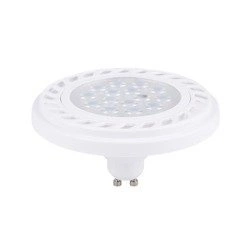 LED ES111 / GU10 9W ciepła 3000K kąt 30st WH