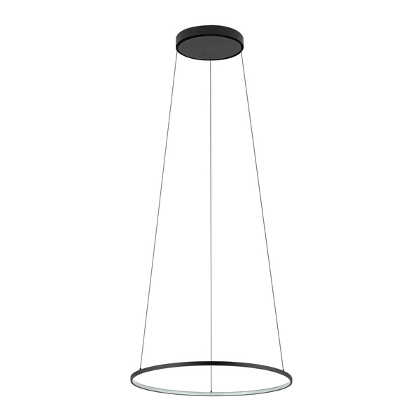 Lampa wisząca CIRCOLO LED szer. 45cm 18W barwa ciepła 3000K | czarny 10813